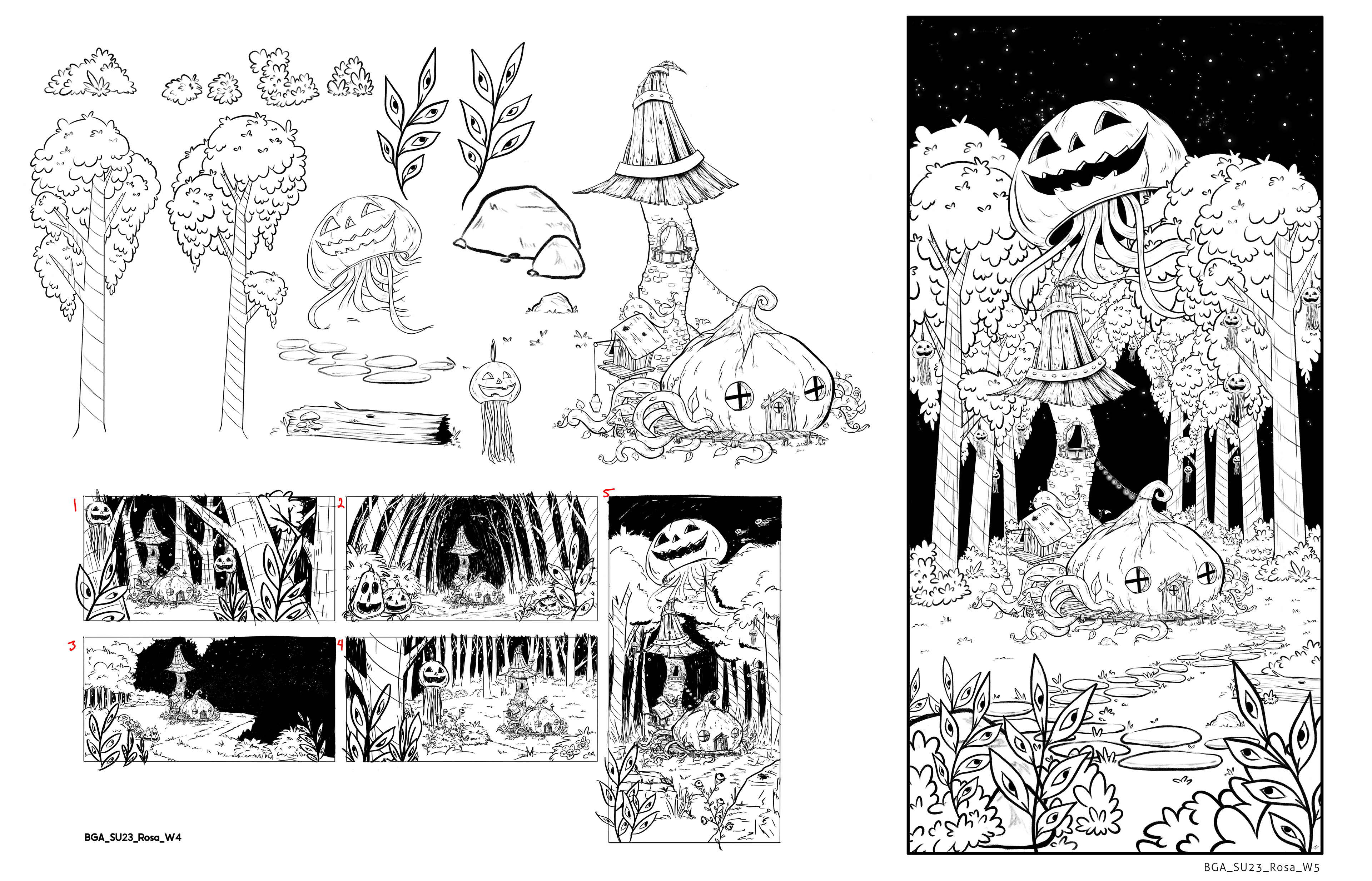 Background design from CDA Background Design for Animation Class