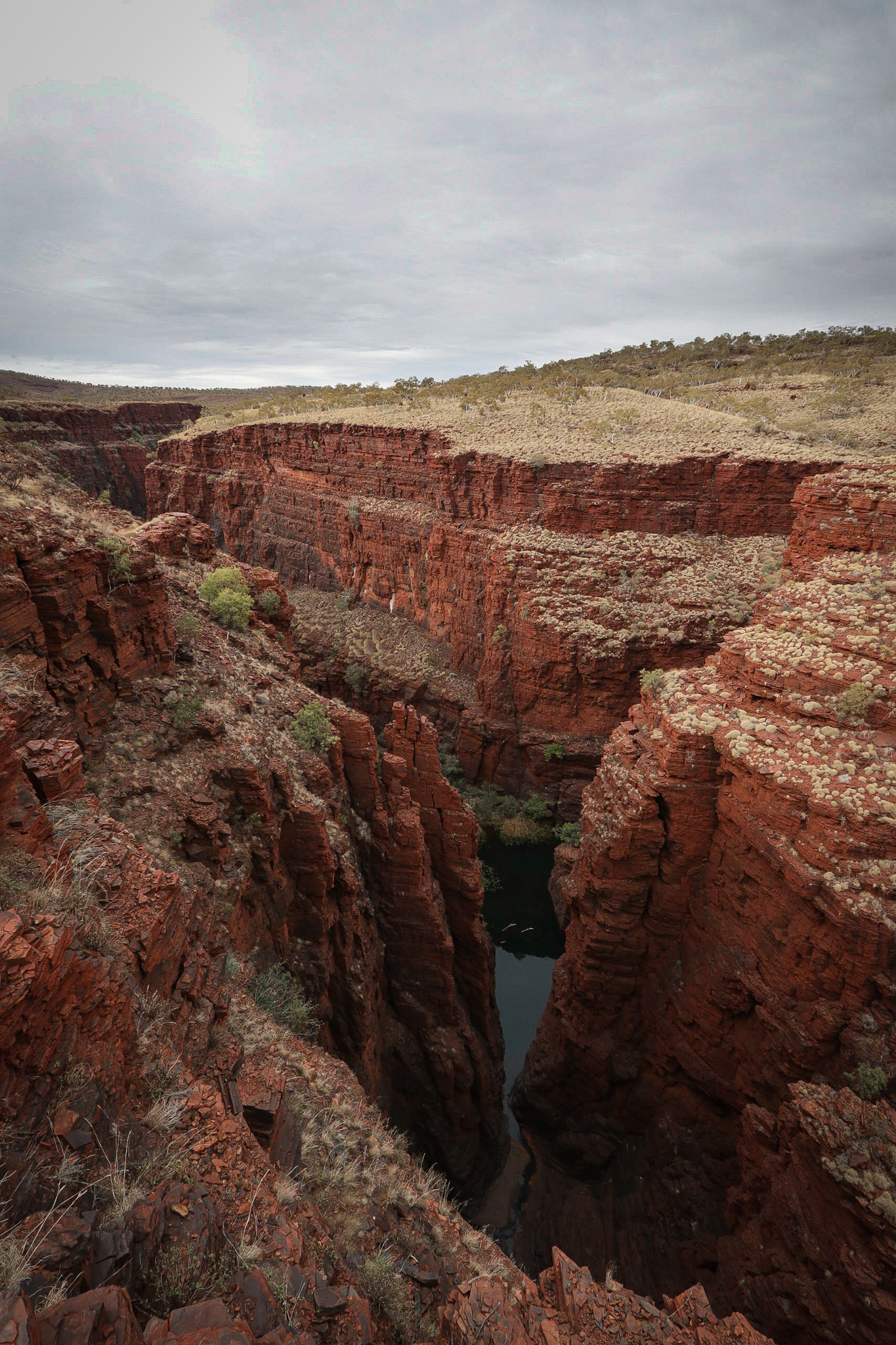 View down Hancock Gorge, Karijini NP