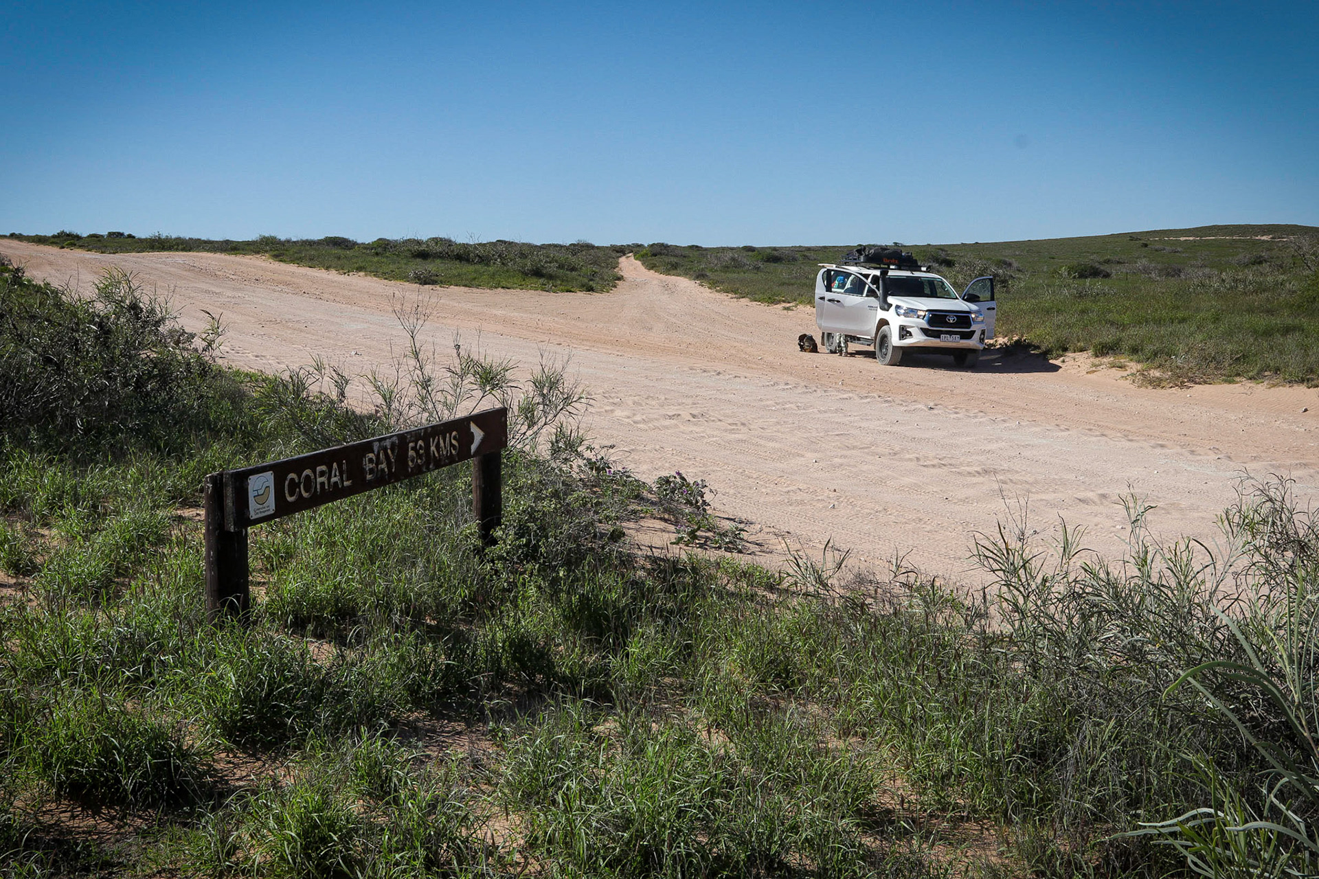 Traveling from Coral Bay to Exmouth