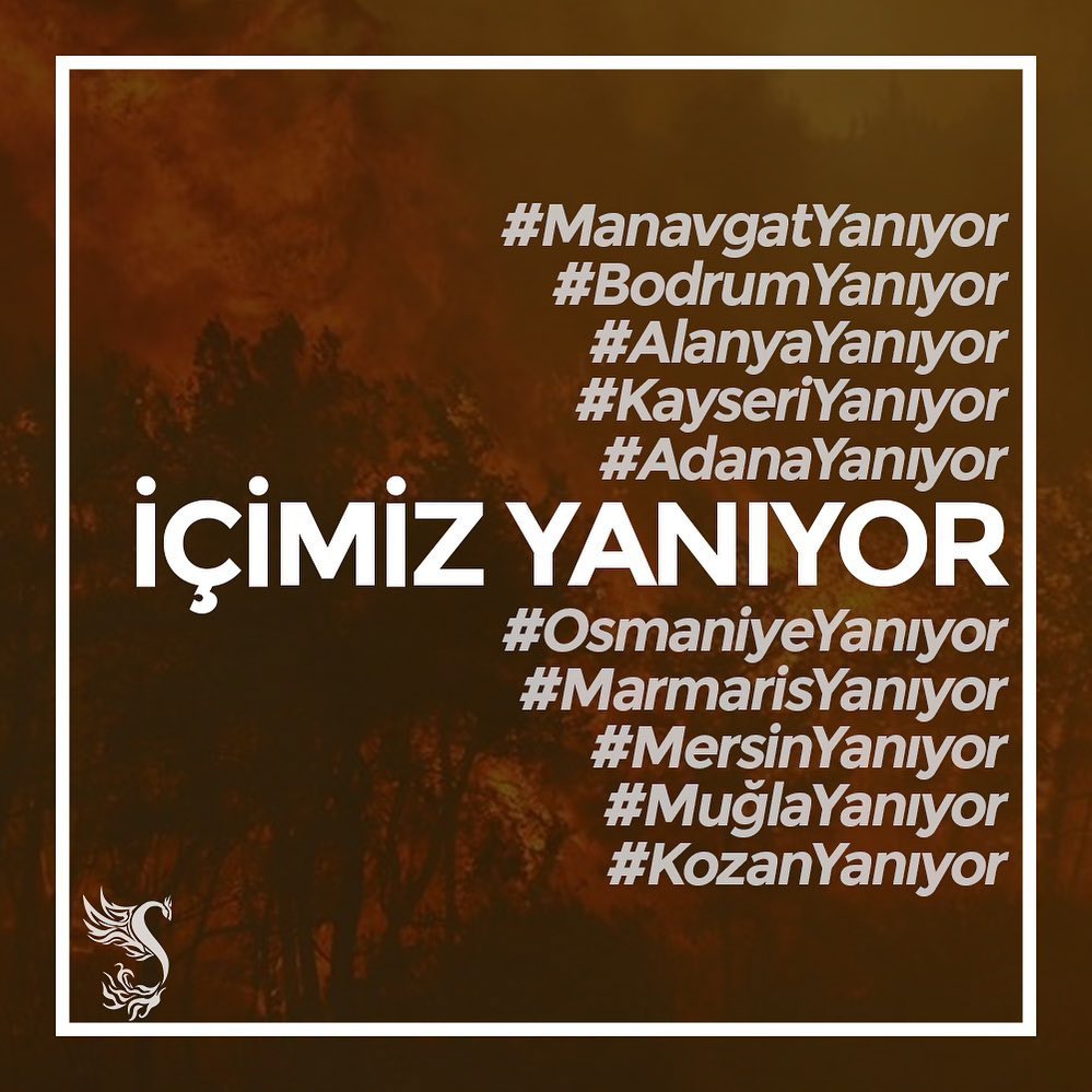 Post about 2021 wildfires in Turkey