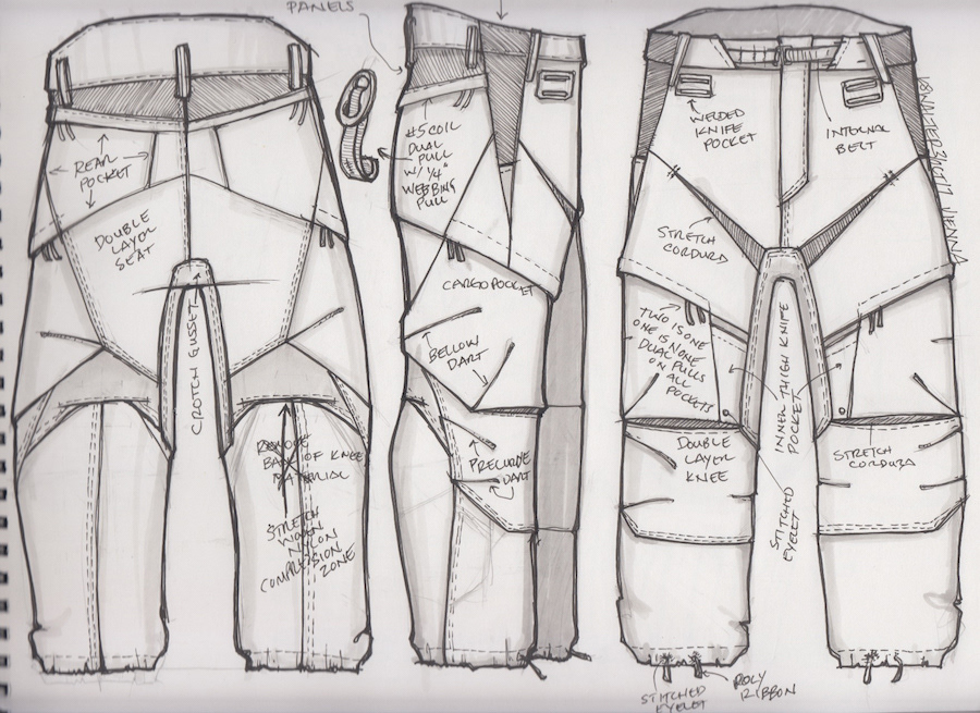 PROTOTYPE ENGINEERING // Conceptual product design for nex gen combat pants