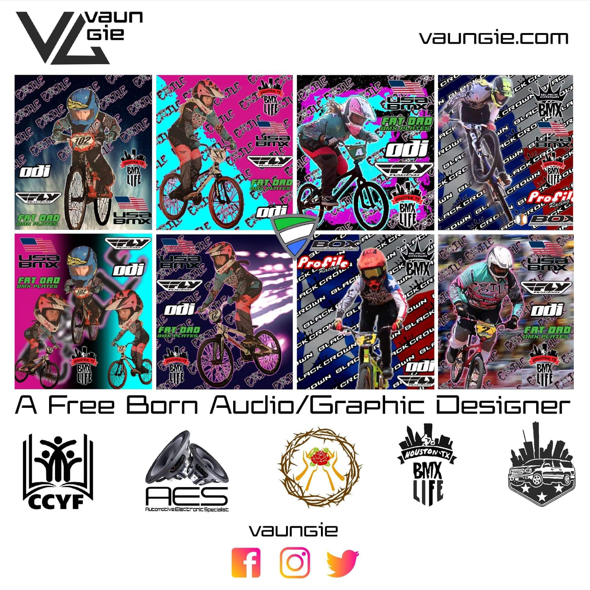 vaungie.com web flyer design 