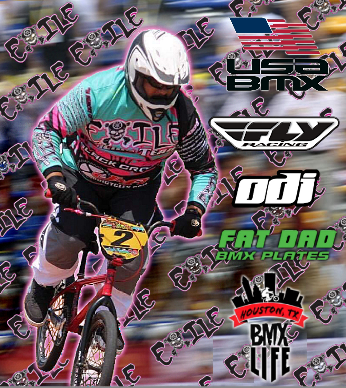 Team Exile / Black Crown USA BMX vaungie