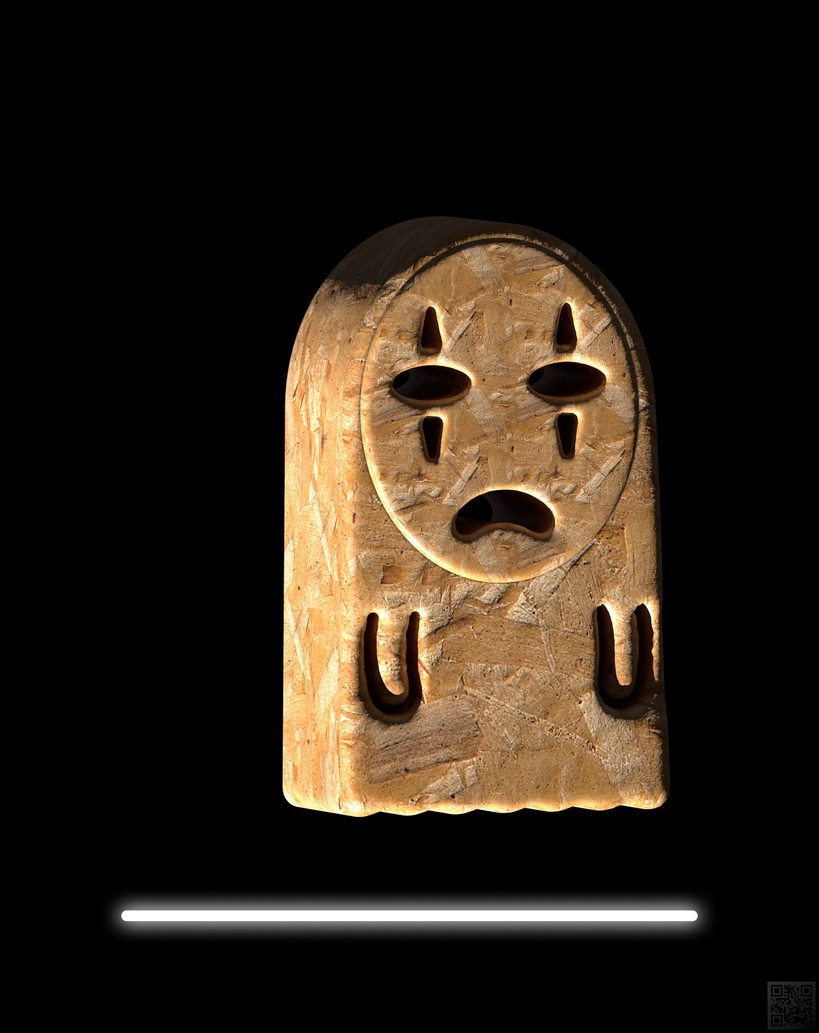 Pressed Wood Muse of Tragedy