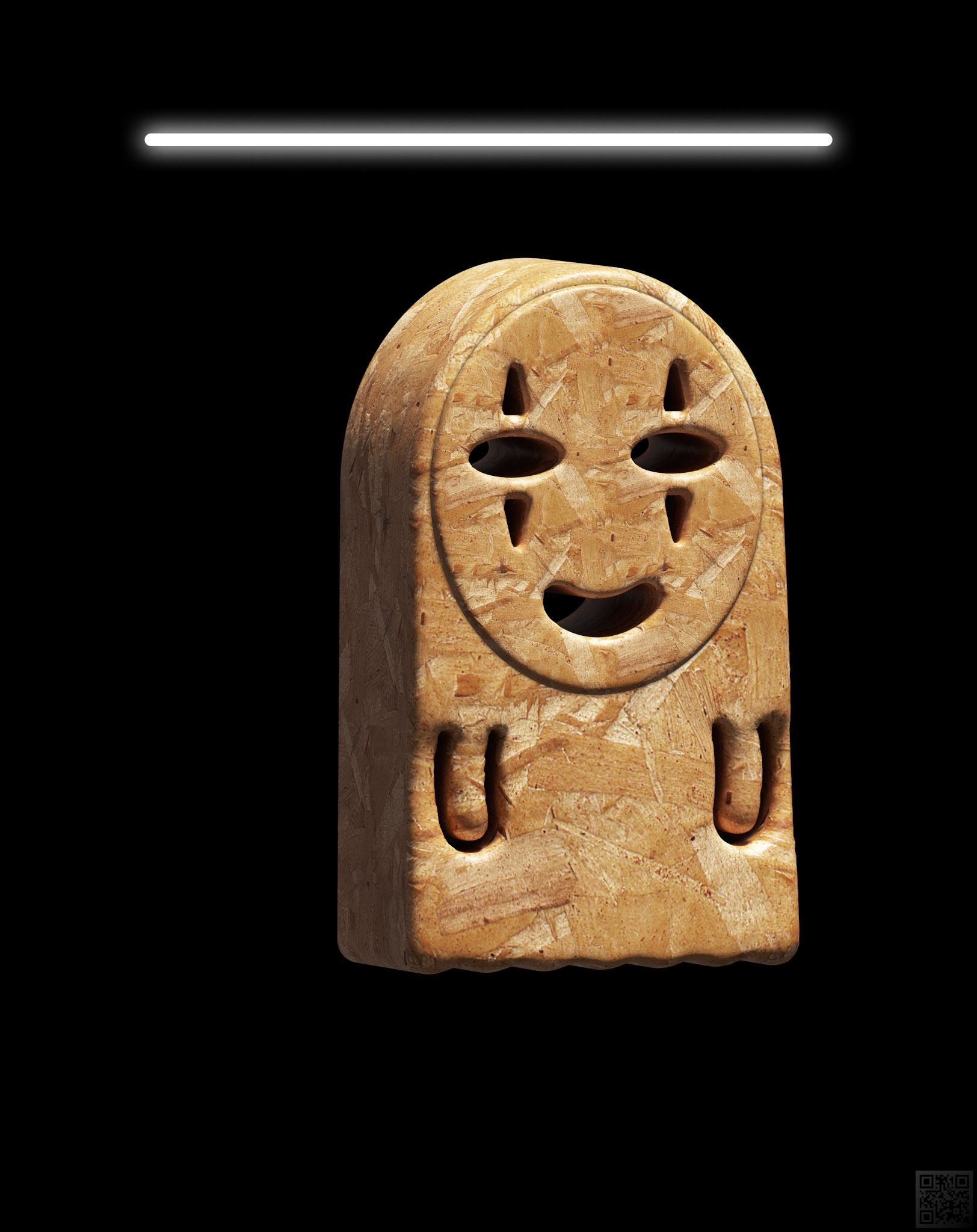 Pressed Wood Muse of Comedy