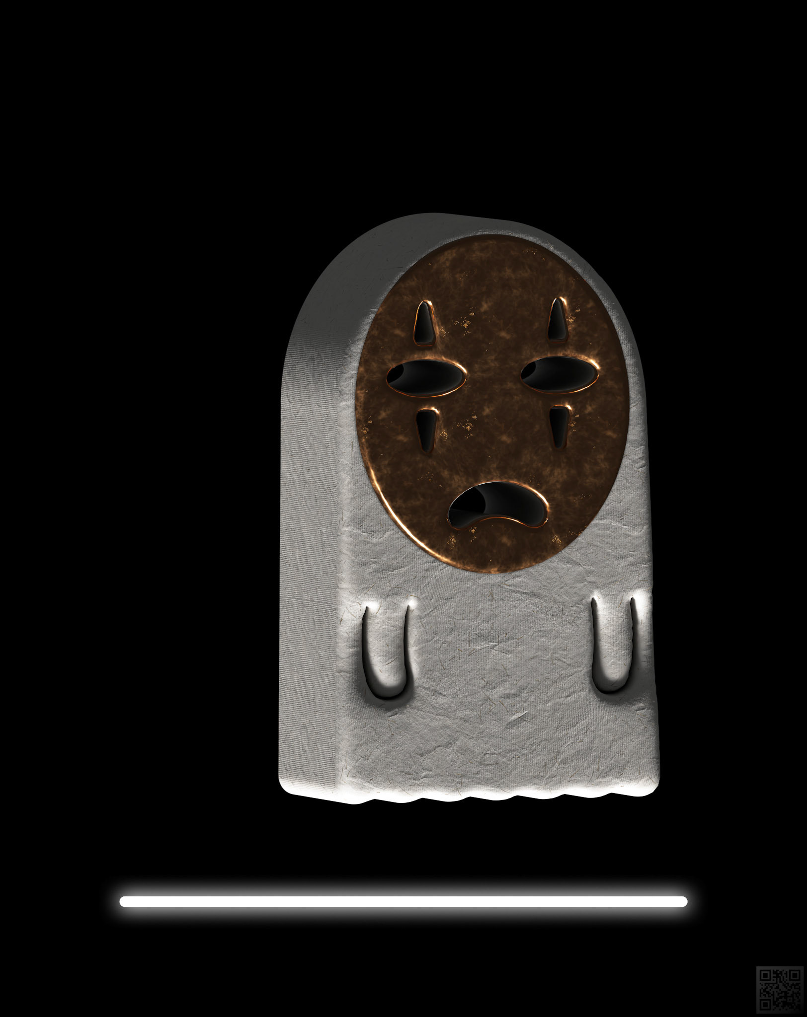 Rice Paper & Copper Foil Muse of Tragedy