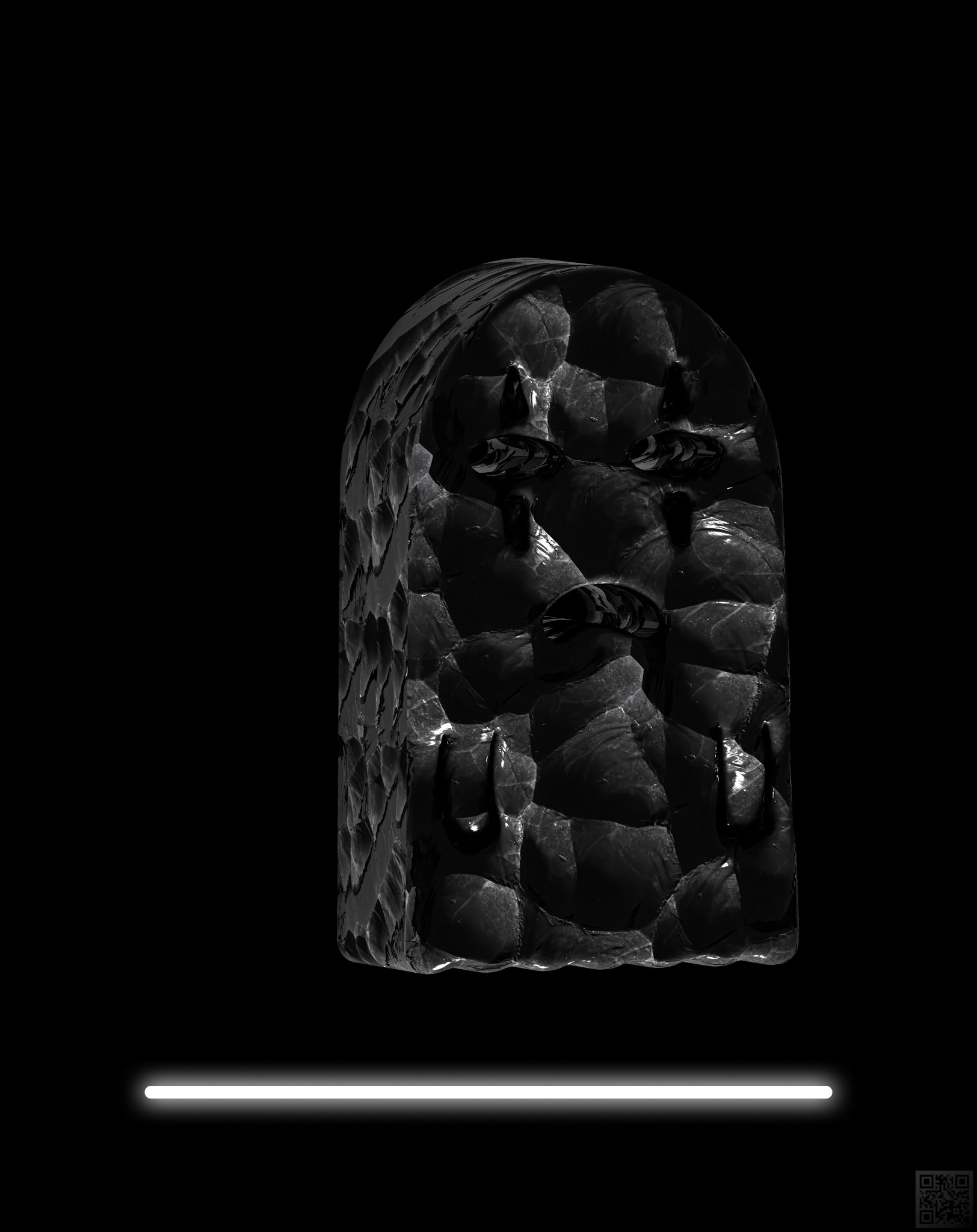 Ominous Obsidian Muse of Tragedy