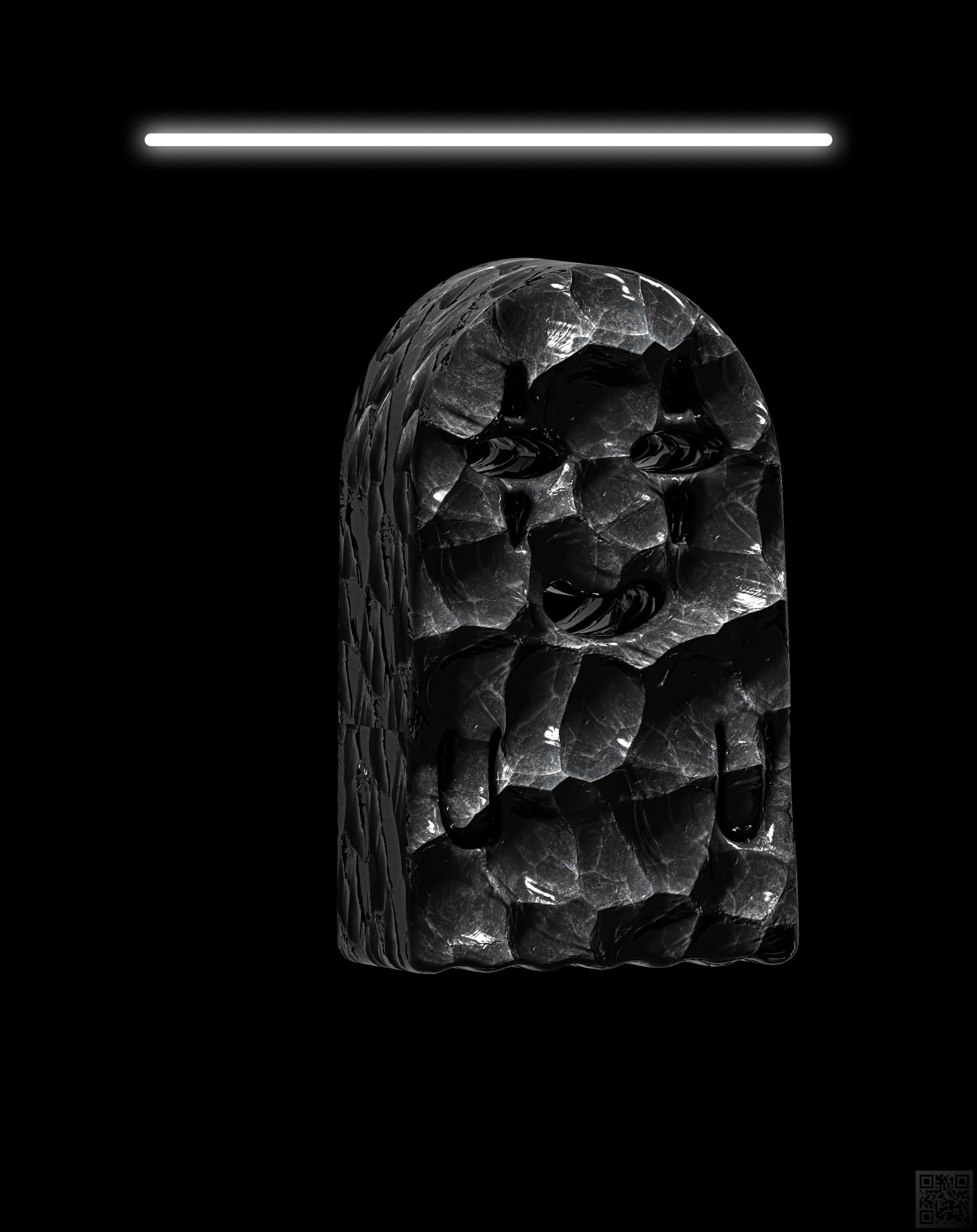 Ominous Obsidian Muse of Comedy