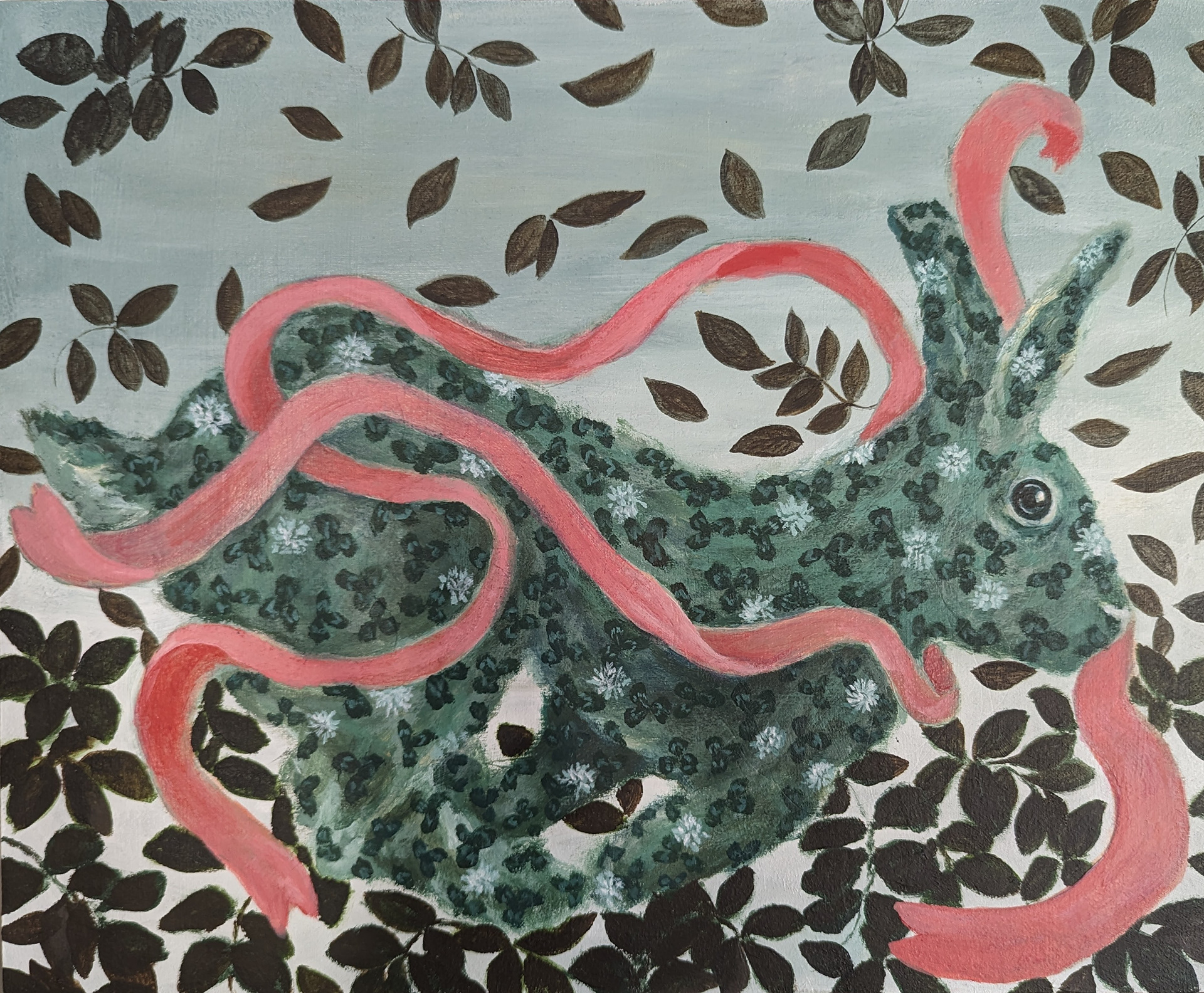 Lost Rabbit, Acrylic, 2024