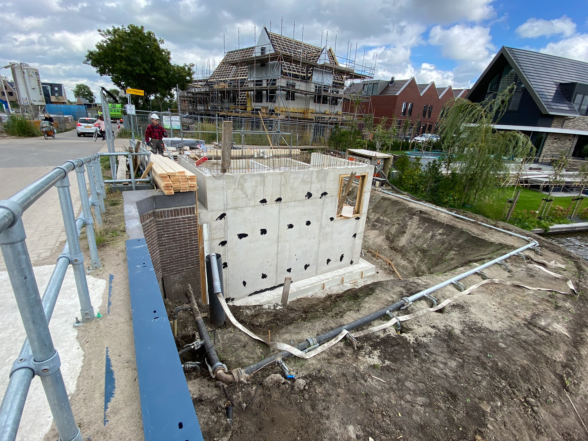 A small house I helped to design underconstruction