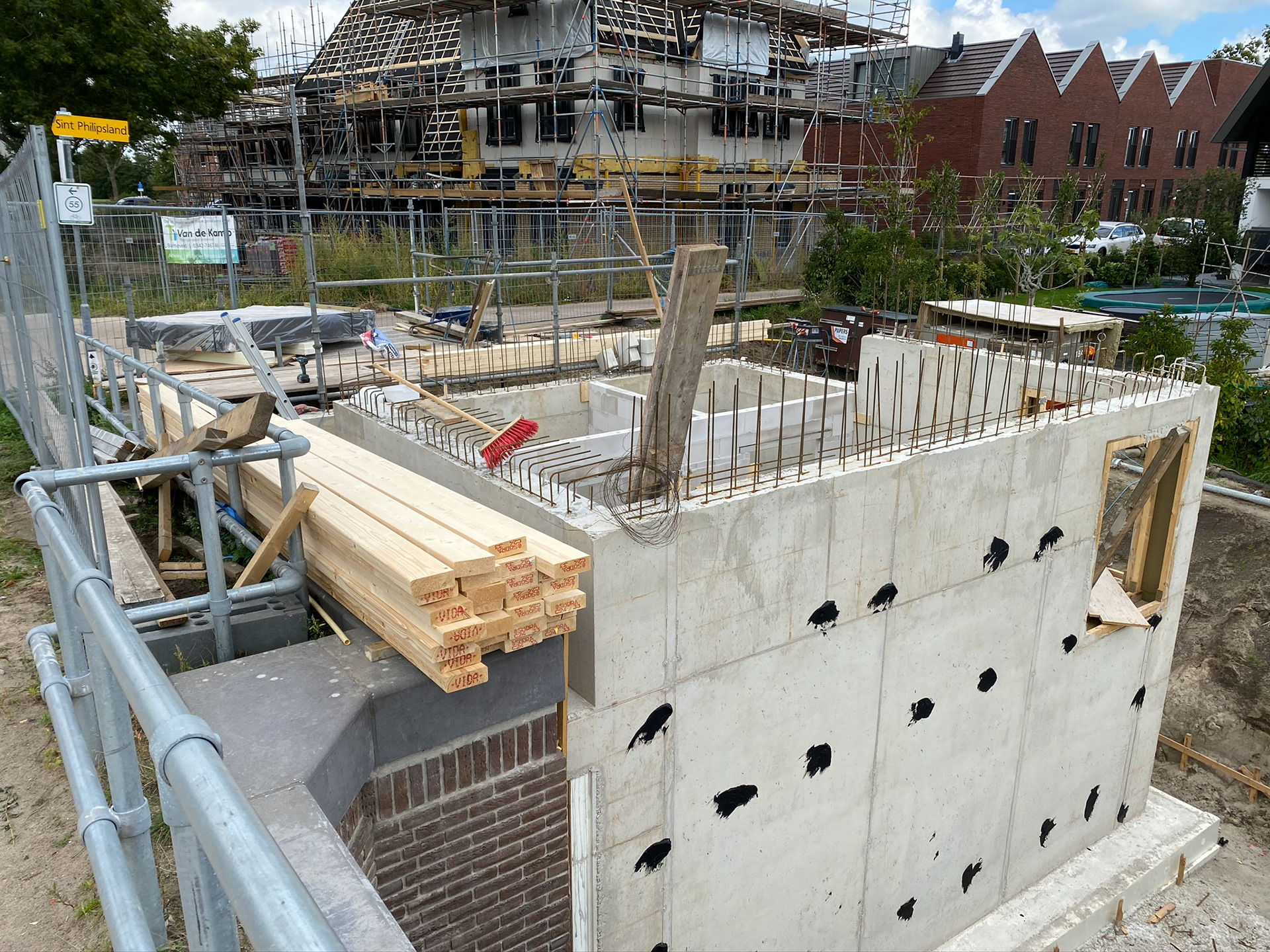 A small house I helped to design underconstruction