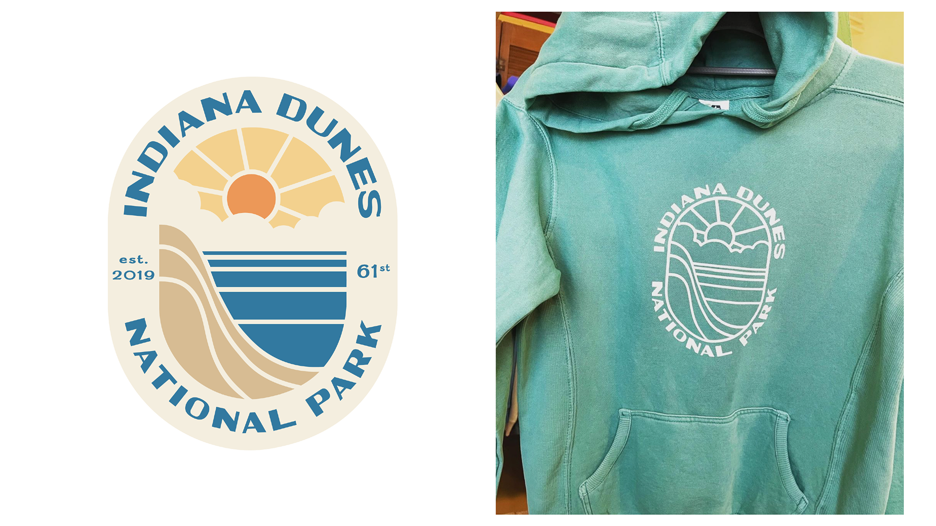 Screenprint Design for Over Yonder Dune Apparel