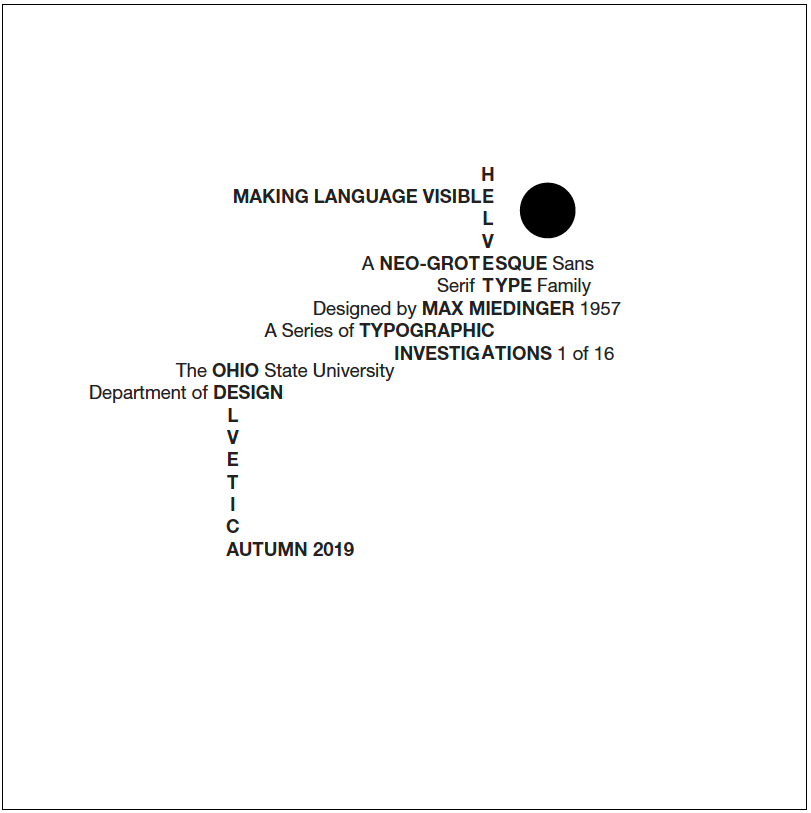 One Size. Two Weights. Horizontal & Orthogonal Baselines. + Circle.