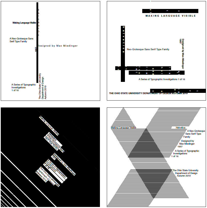 One Size. Two Weights. Two Versions. Horizontal & Orthogonal. + Rules.