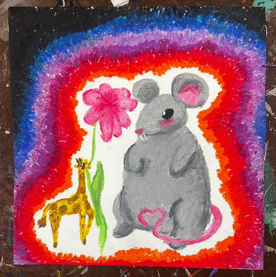 Oil Pastel Illustration