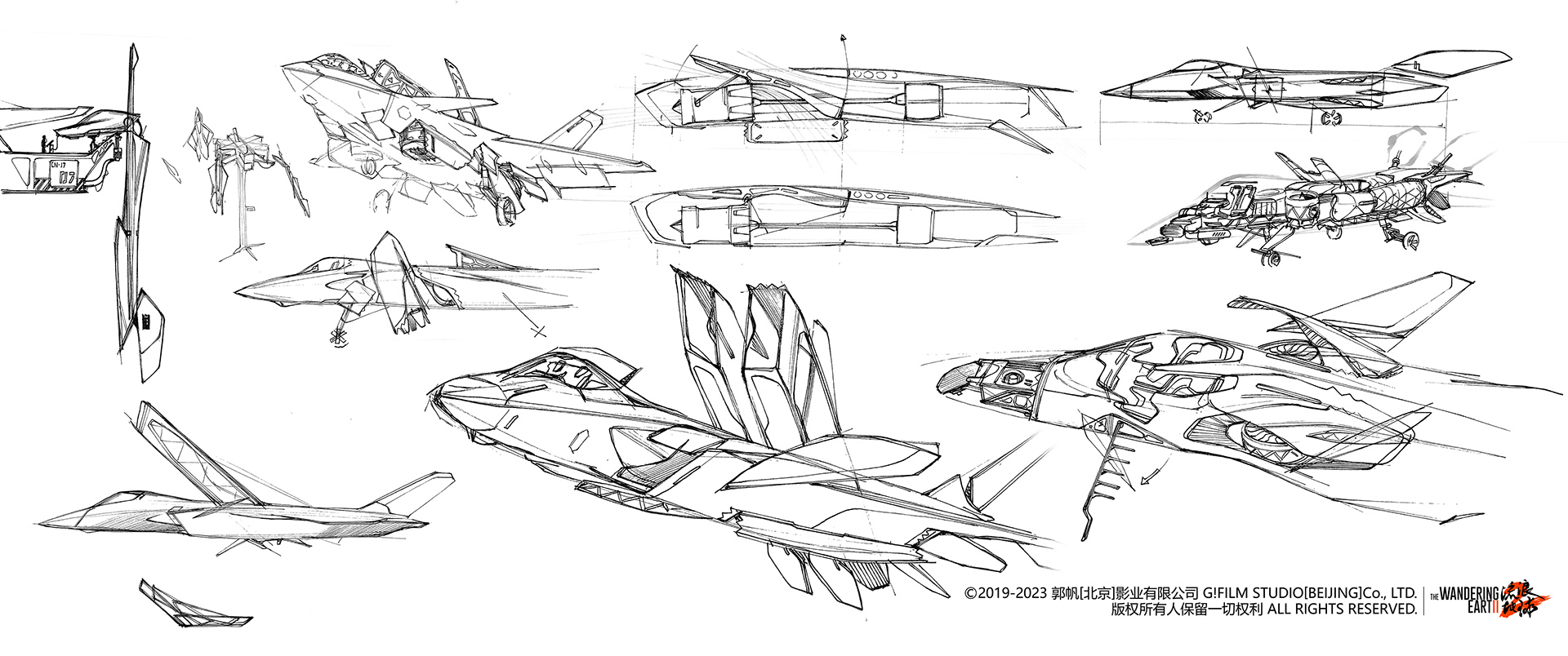 Xander Wang - J-20C AIRCRAFT MOVIE PROP DESIGN