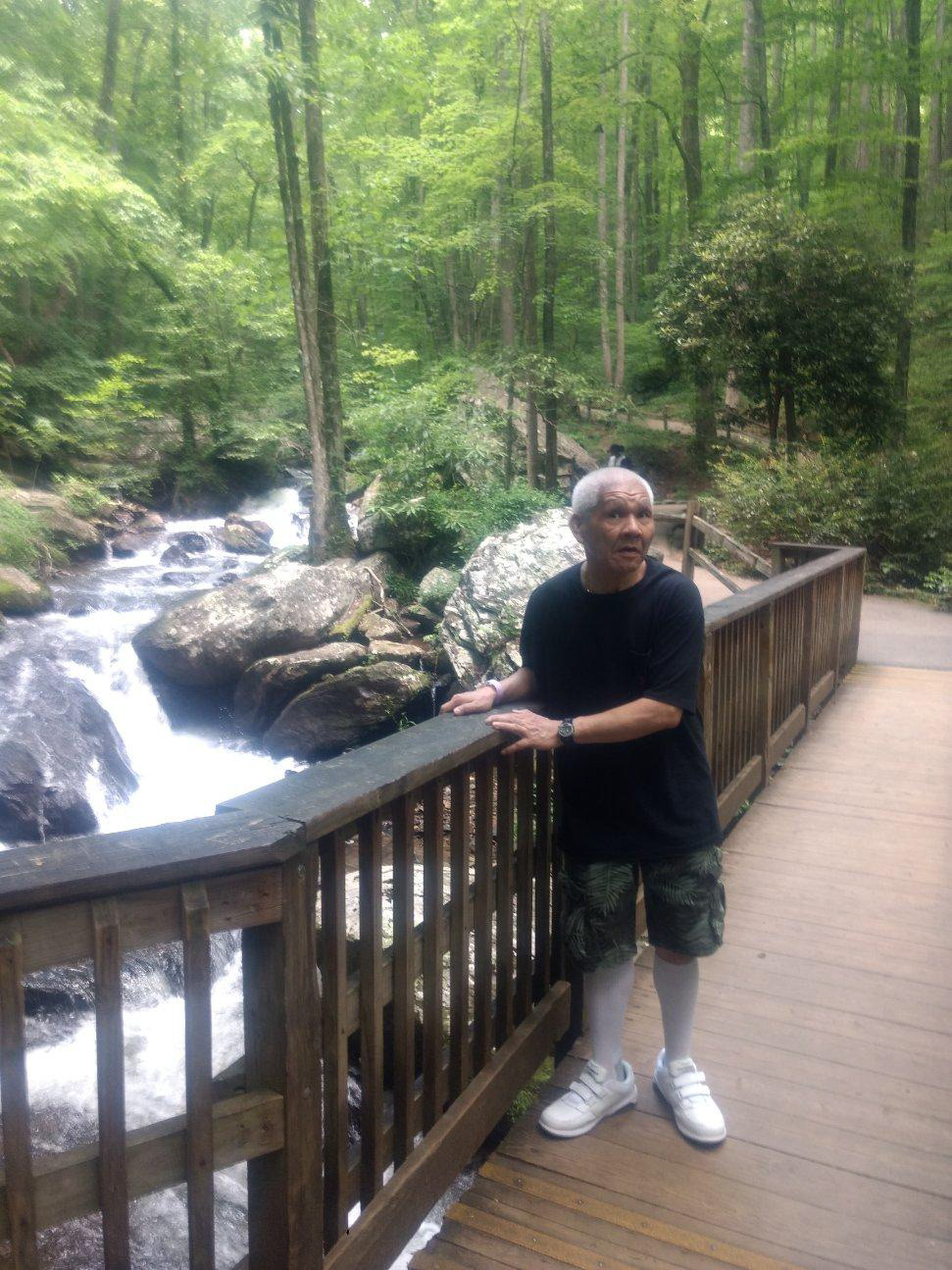 Hiep on a trail