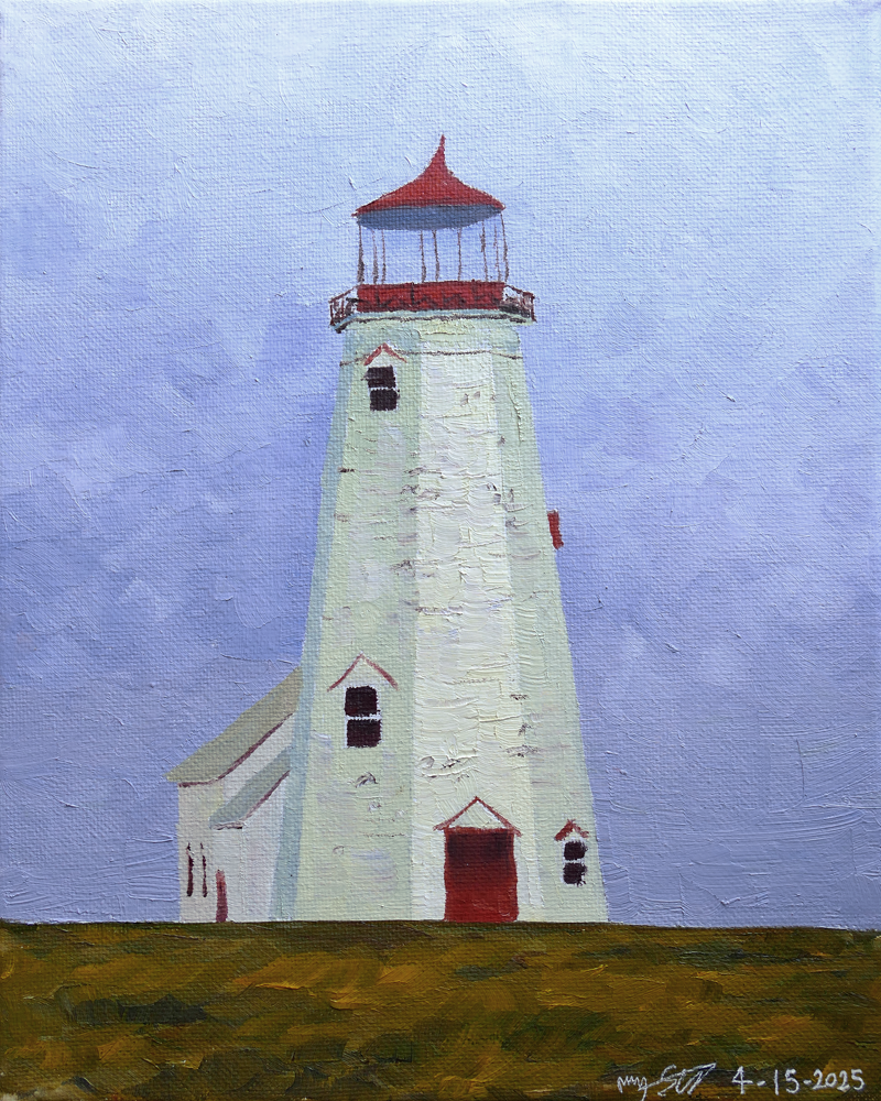 ‘Lighthouse Study’ (2025) 8x10in. Oil on Canvas