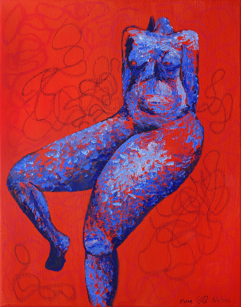 'Hologram' (2022) 8x10in. Oil on Canvas