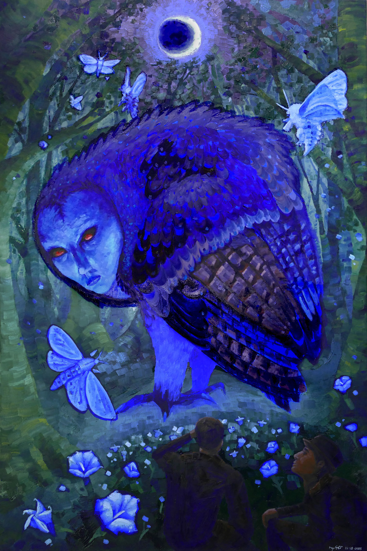 'Confrontation' (2025) 24x36in. Oil on Canvas