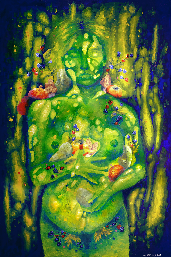 'Bountiful and Plenty' (2024) 24x36in. Oil on Canvas