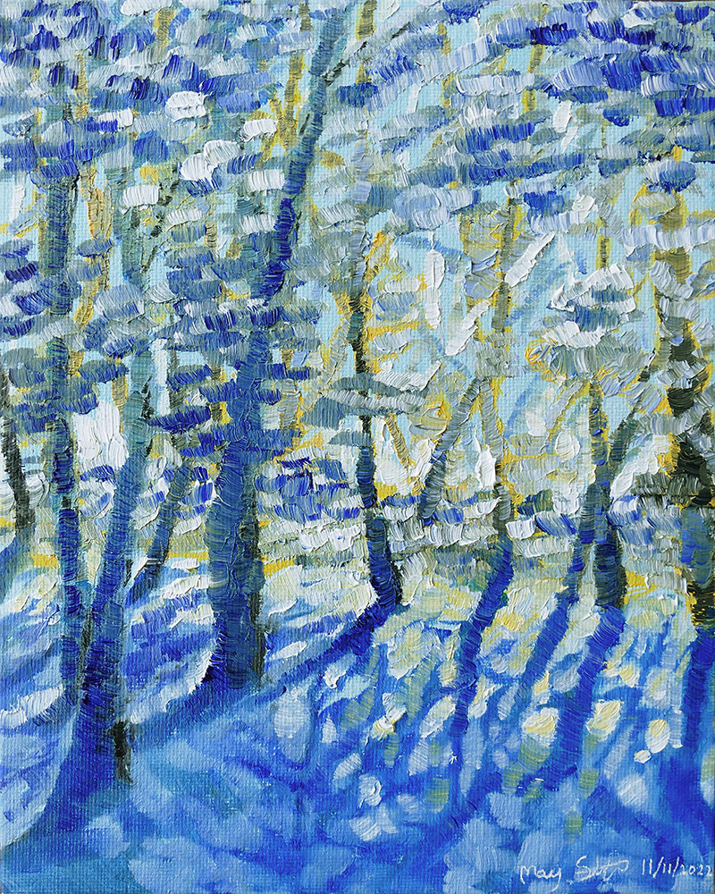 'Winter Forest' (2022) 8x10in. Oil on Canvas Board