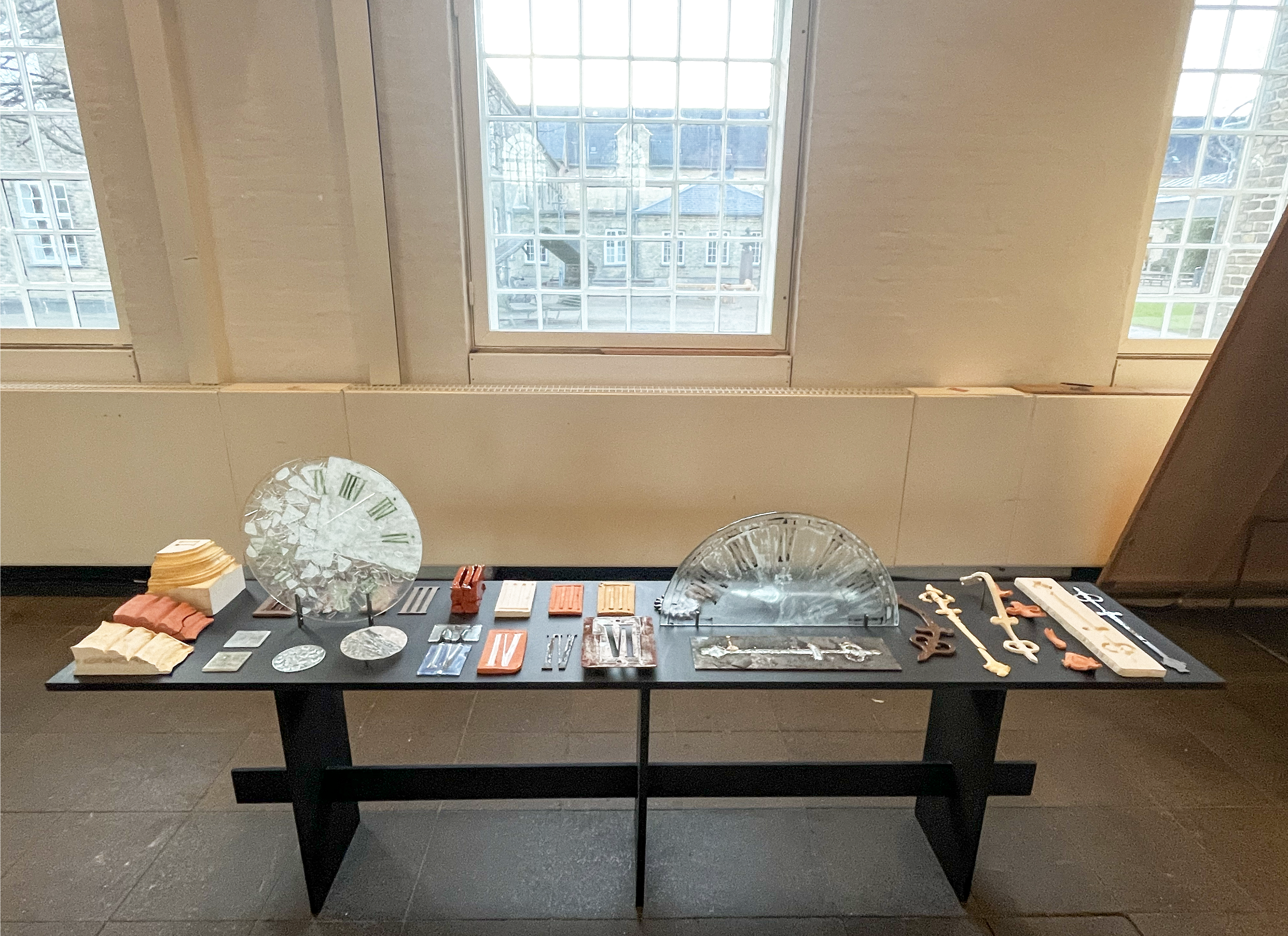 final proposal ; archive of experimentation on table made out of recycled mdf
