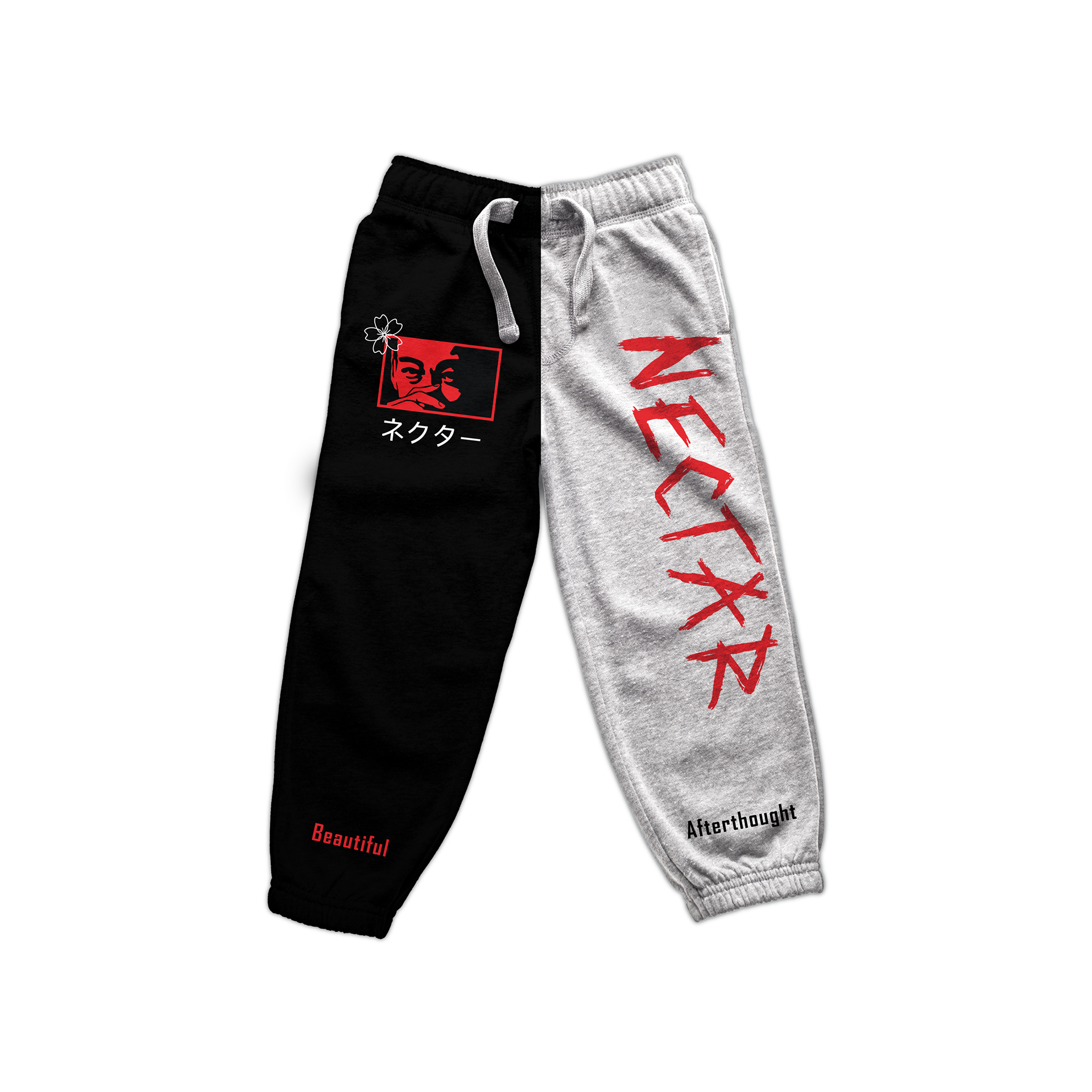 Sweatpant Design 2 - Split Material Black & White