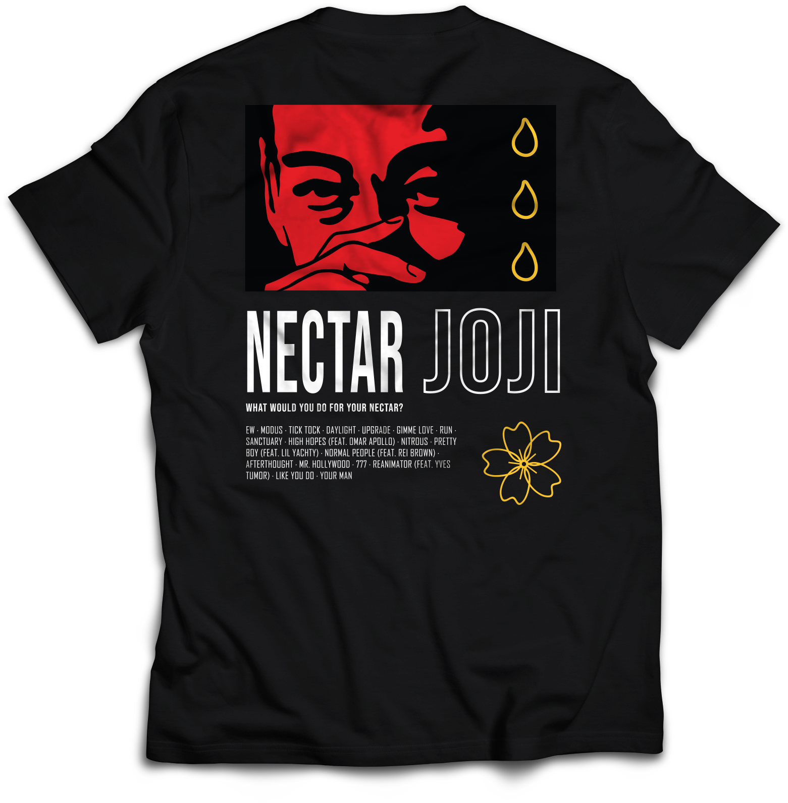 T-Shirt Design 1 - Black Back