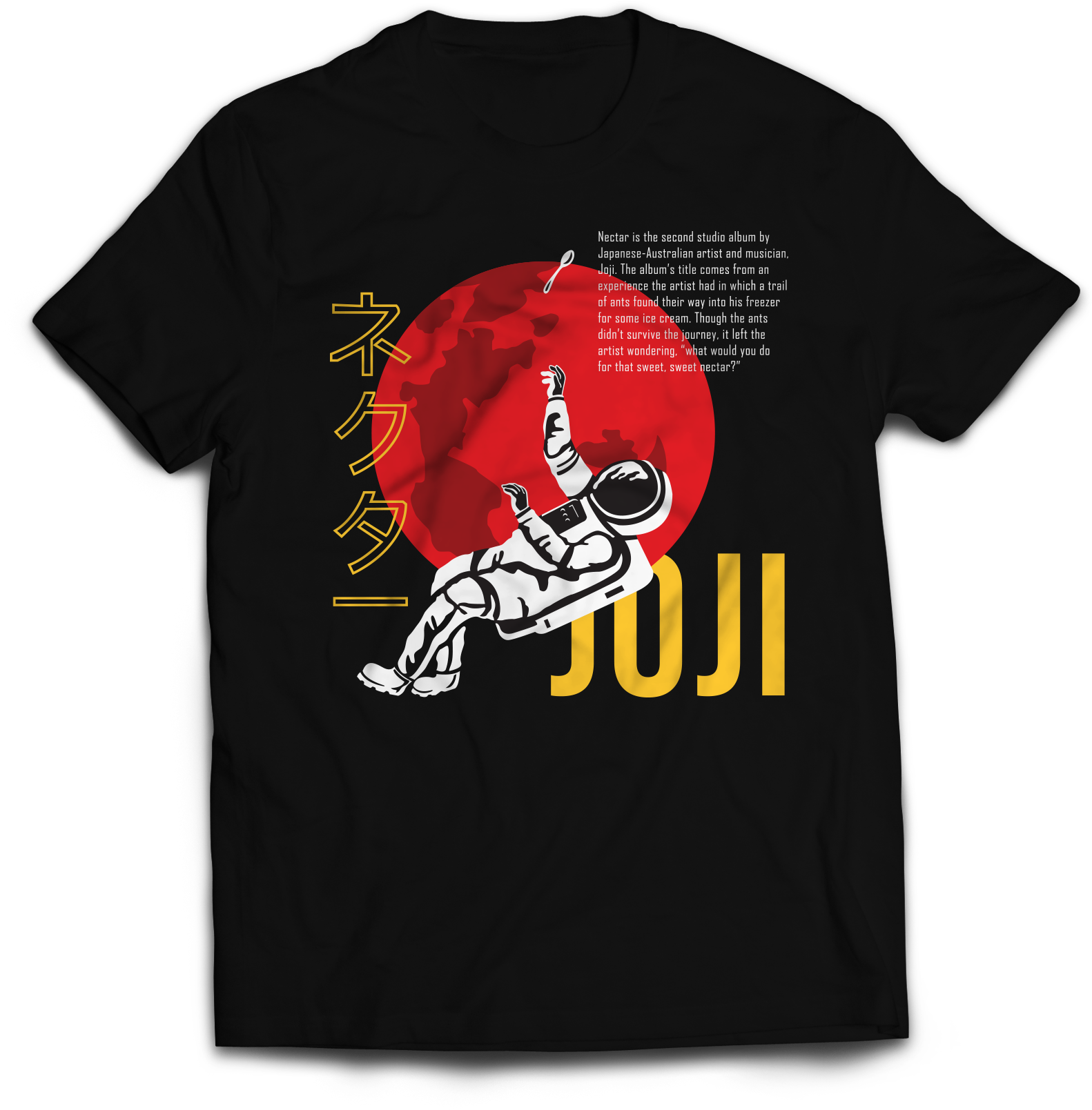 T-Shirt Design 2 - Black Front