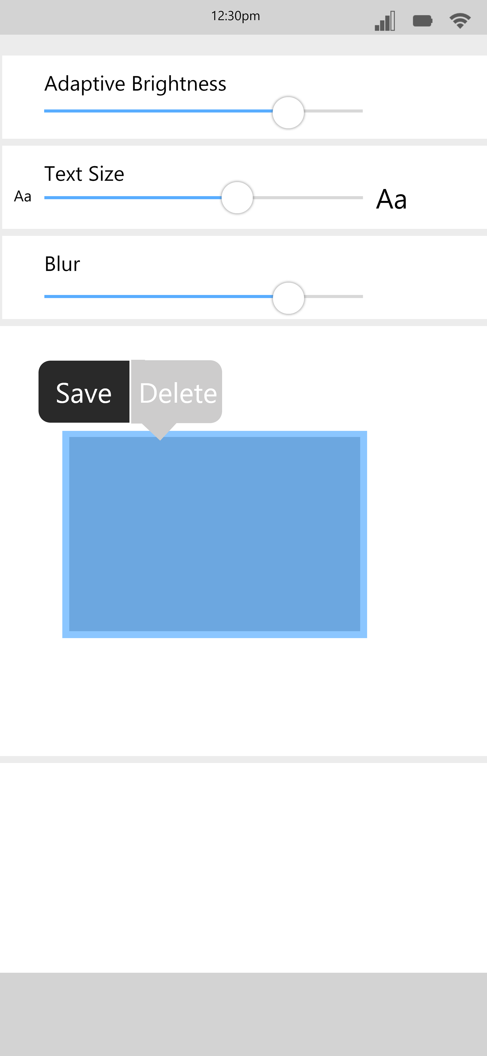 App Sliders and Tooltips (iOS)