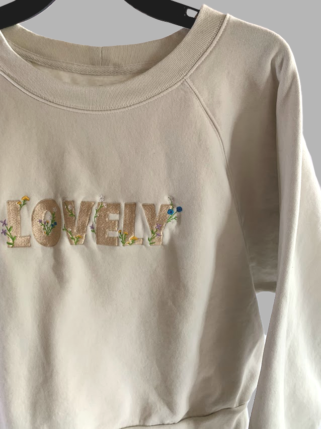 Close up of embroidery