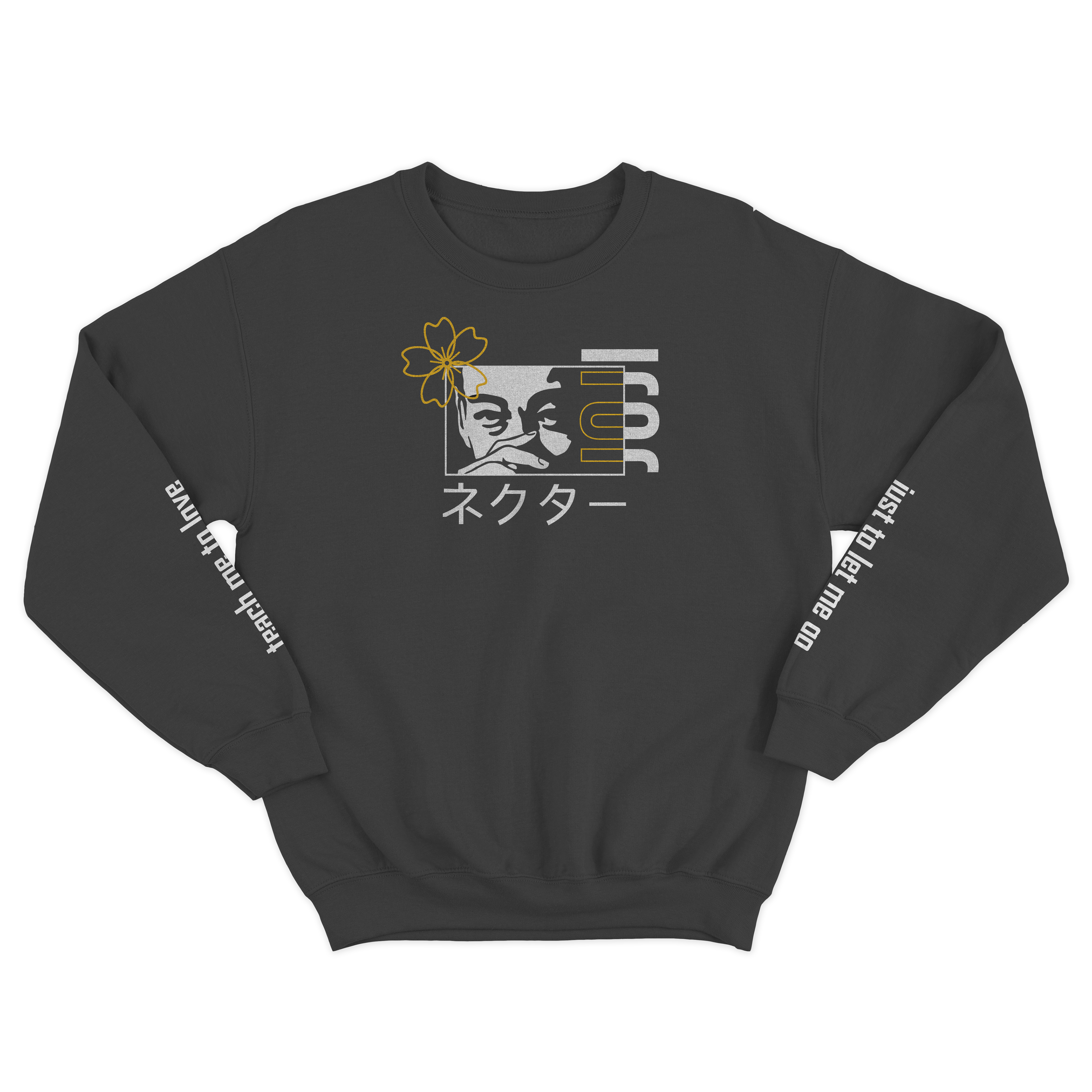 Crew Neck Sweatshirt Design - Grey Front