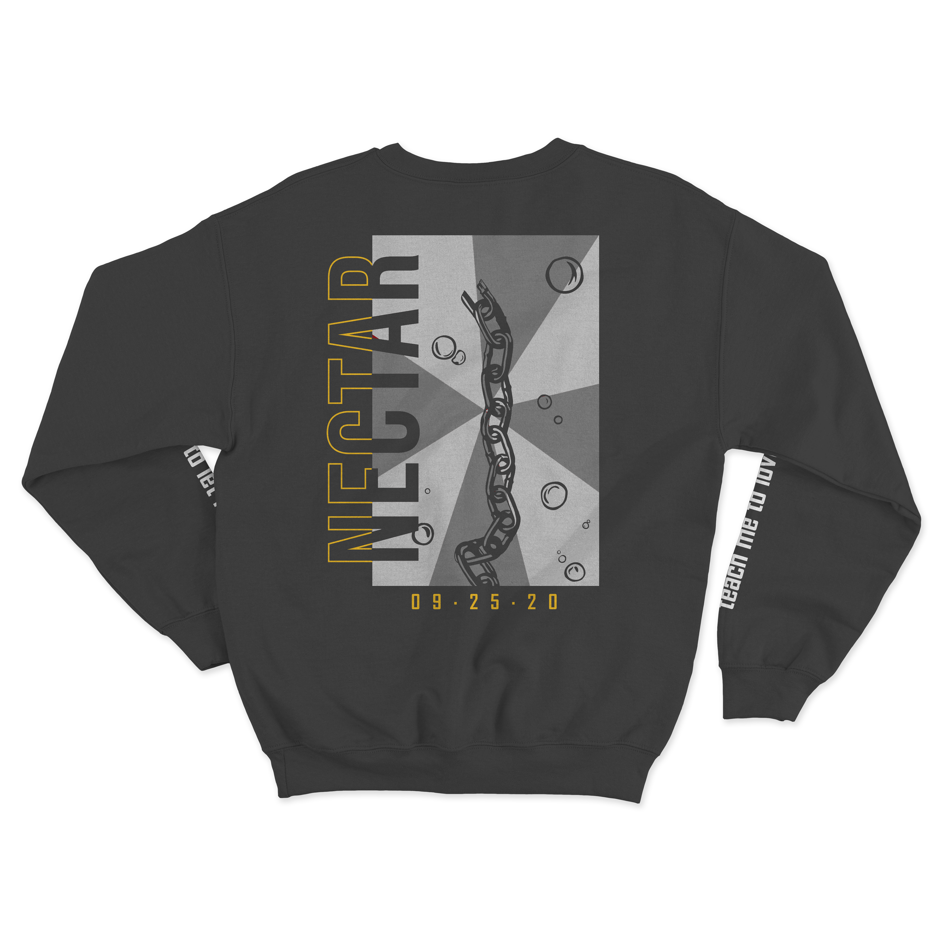 Crew Neck Sweatshirt Design - Grey Back