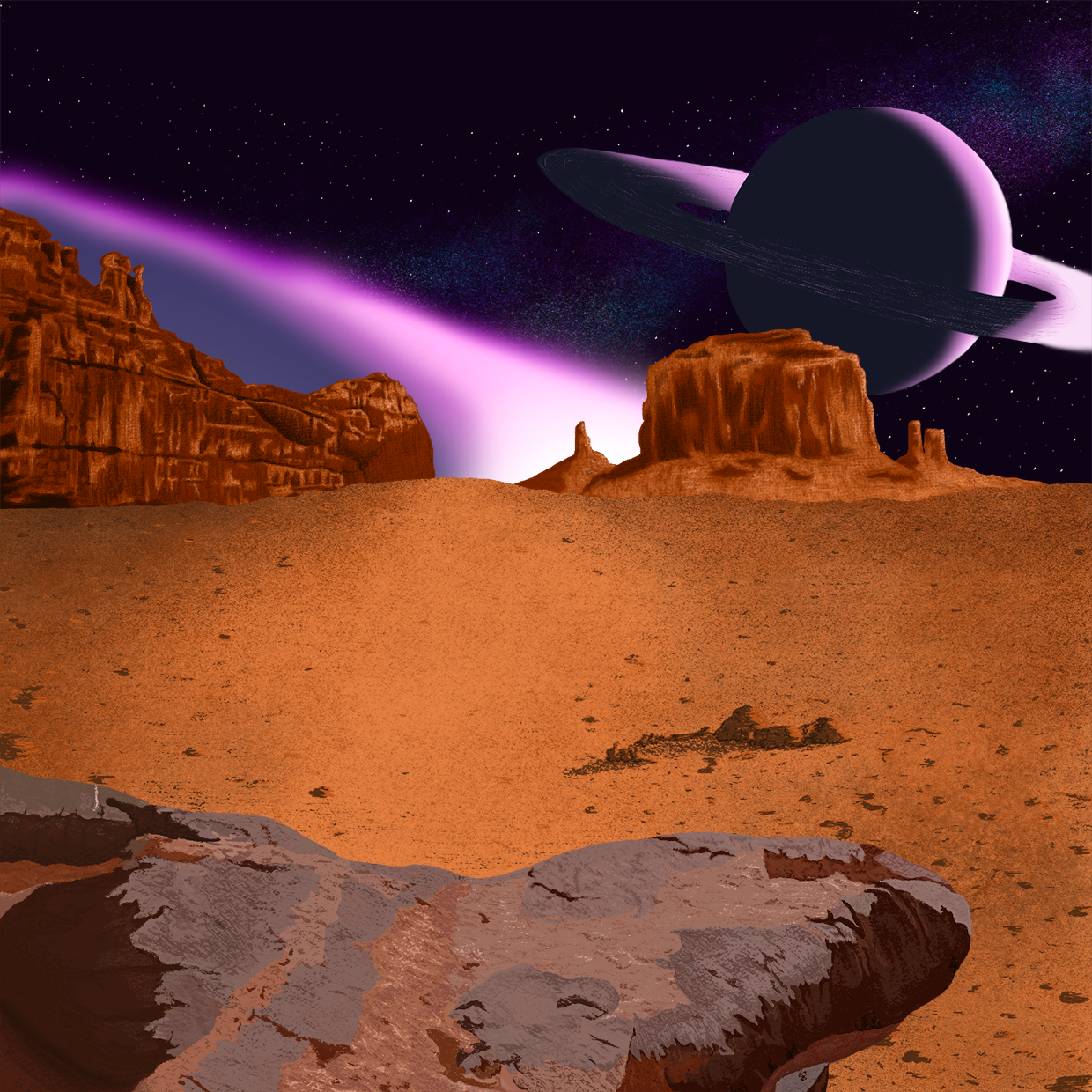 Illustrated Landscape (without Lil Nas X)