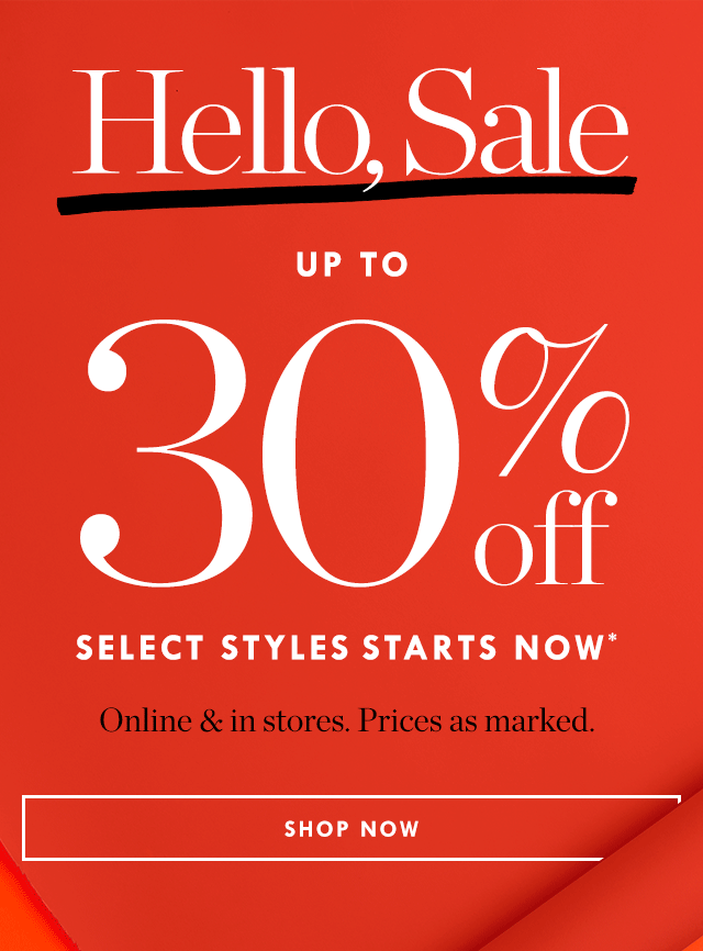 30% off Sale used in Google Ad Link & on Website.