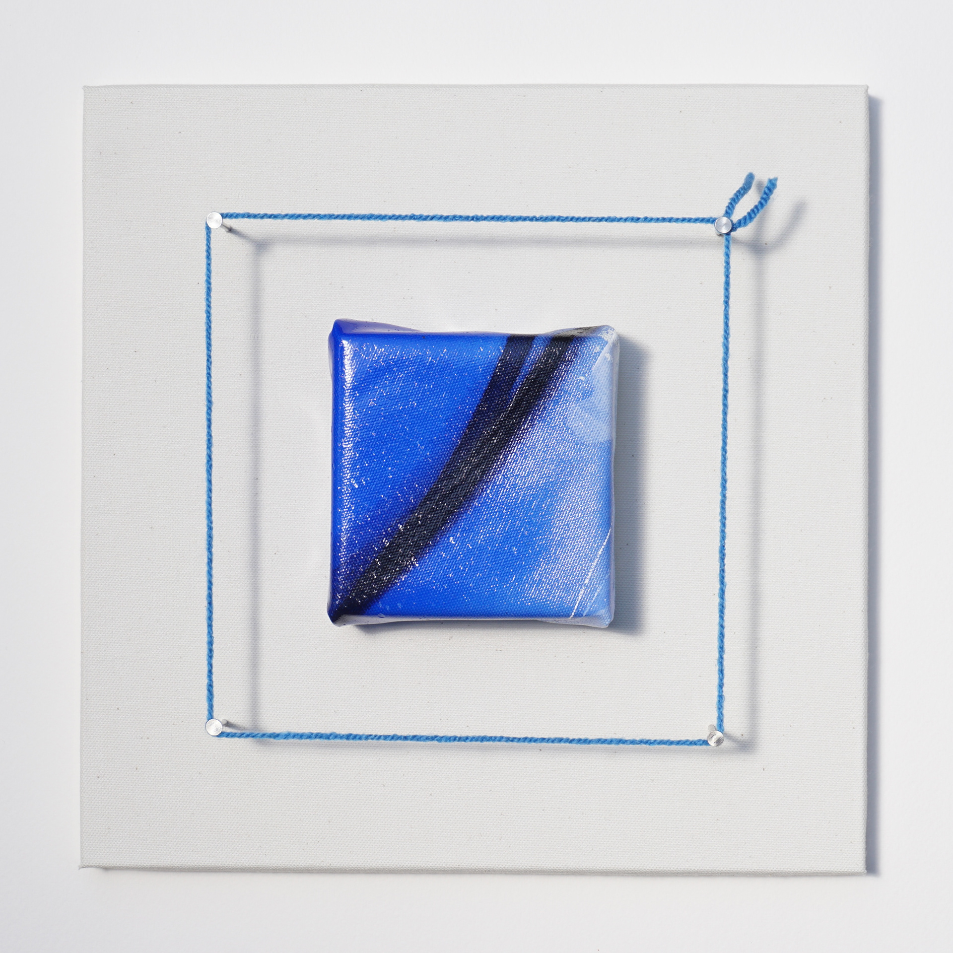「選択21 -記憶をつづる-」/ 300×300mm Acrylic paint , Medium , Canvas (2023)