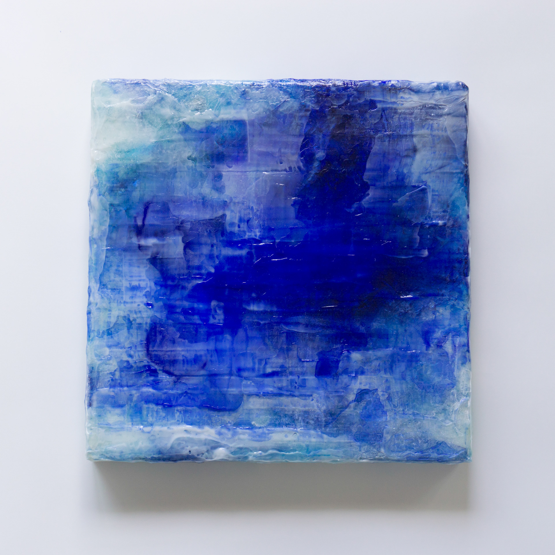 「MEMORY 07」/ 300×300mm Acrylic paint , Medium , Glass beads , Canvas (2019)