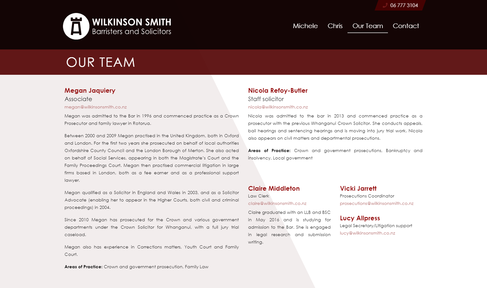 Team Page