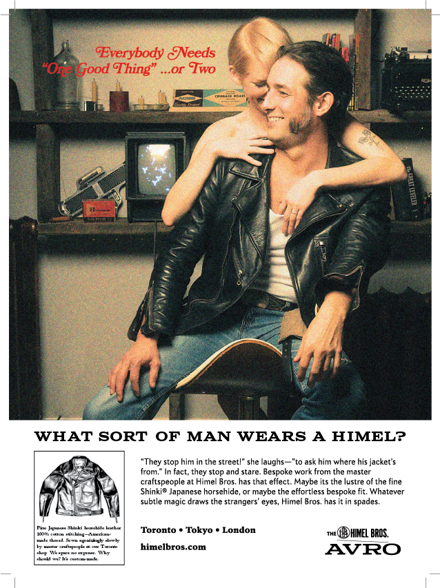 These ads ran in "Men's File" magazine, a prestigious Japanese fashion quarterly.