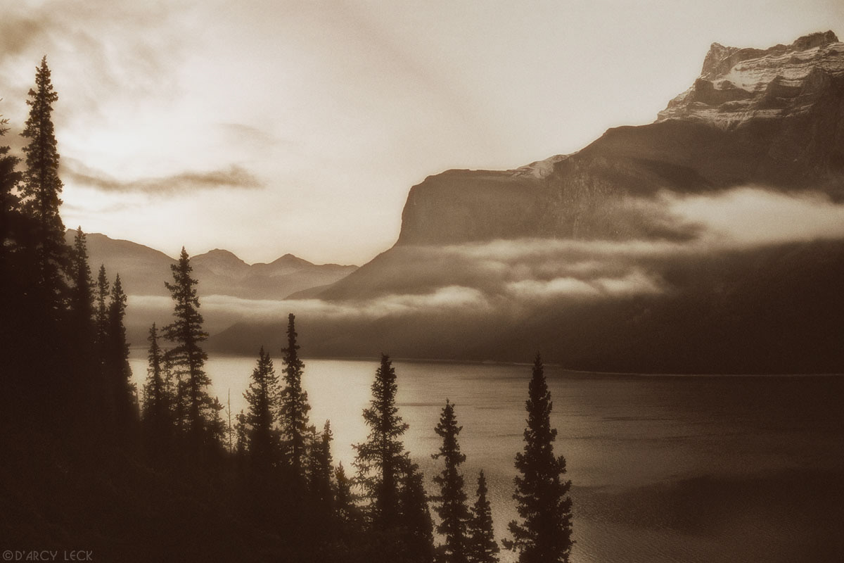 Sunrise, Lake Minnewanka and Mount Inglismaldie, Banff National Park, Canada