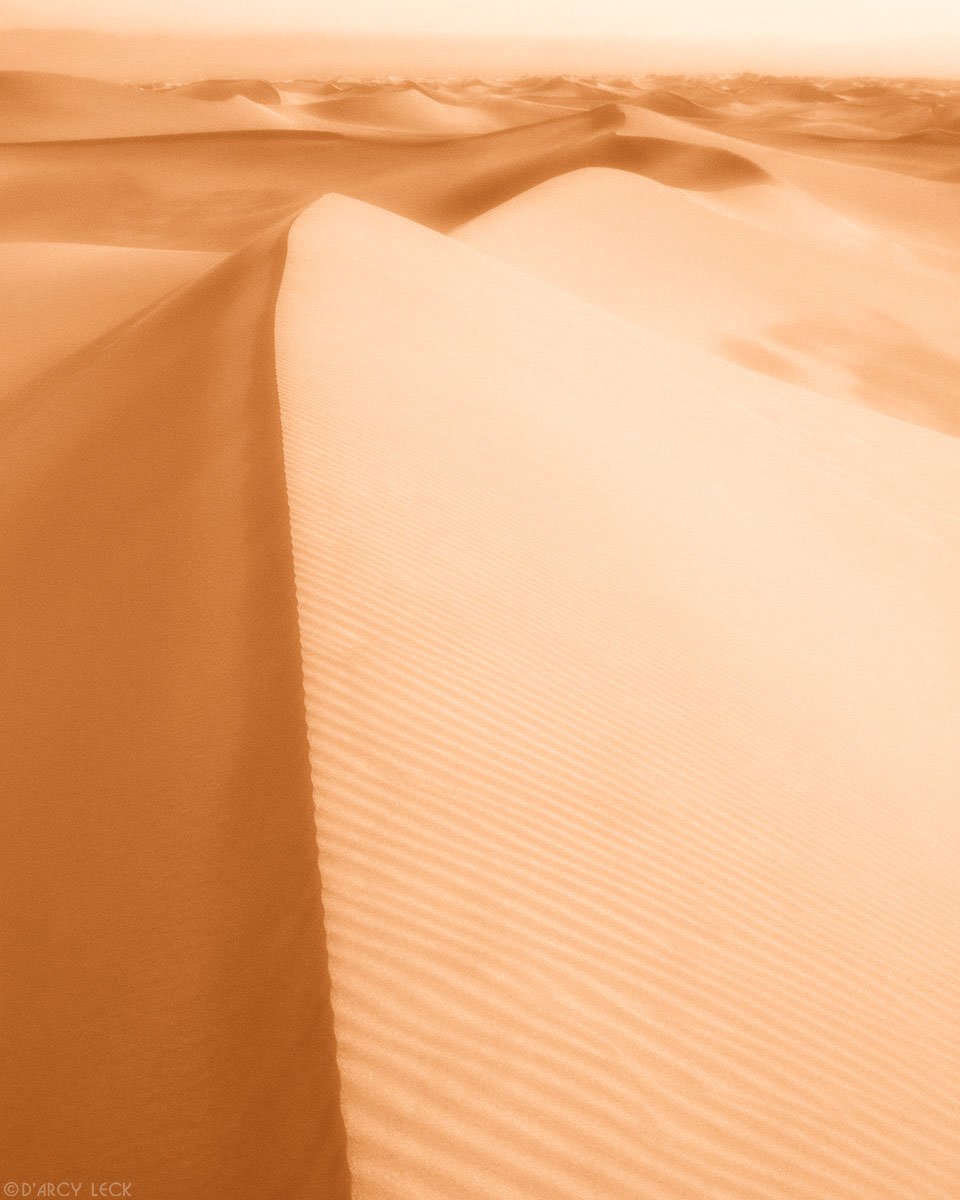 Undulating sand dune in Death Valley, California