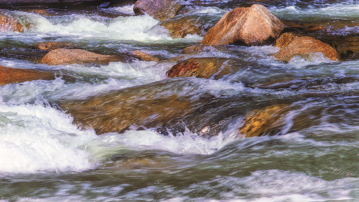Rapids along the Merced River, California