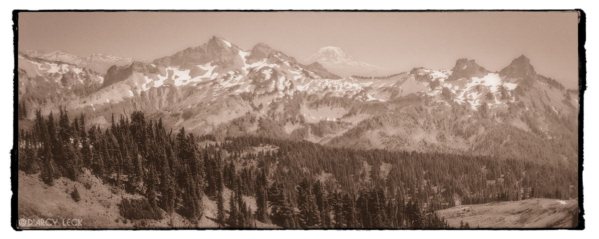 Mount Adams and Tatoosh Range as seen from Paradise, Washington