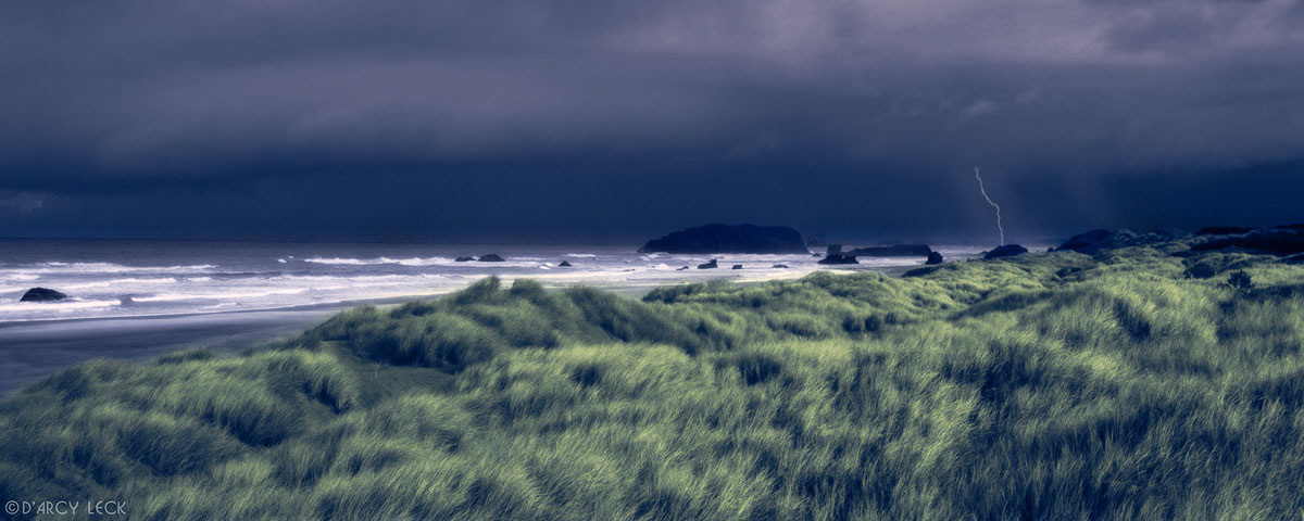 Storm moving on shore, Bandon Beach, Oregon