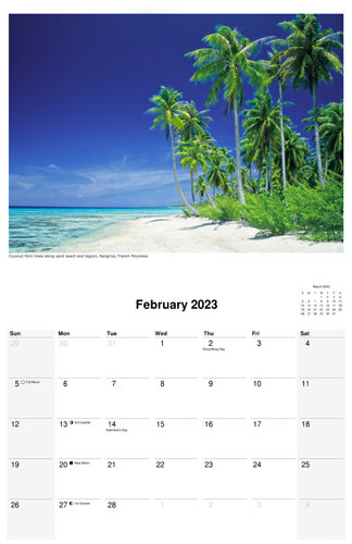 2023 scenic-nature calendar by D'Arcy Leck