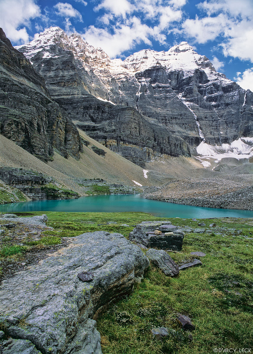 Mount Ringrose, Mount Hungabee, Opabin Lake in Opabin Basin, Yoho National Park, Canada