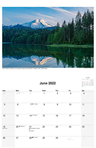 Nature Calendar, June 2022 by photographer D'Arcy Leck
