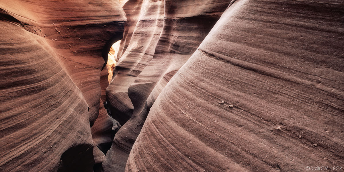 Water-sculpted slot canyon walls, Waterholes Canyon, Arizona