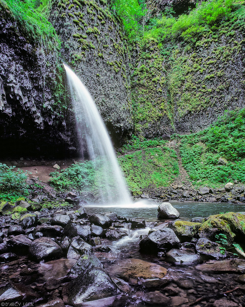Upper Horsetail Falls along the Columbia River Gorge Oregon
